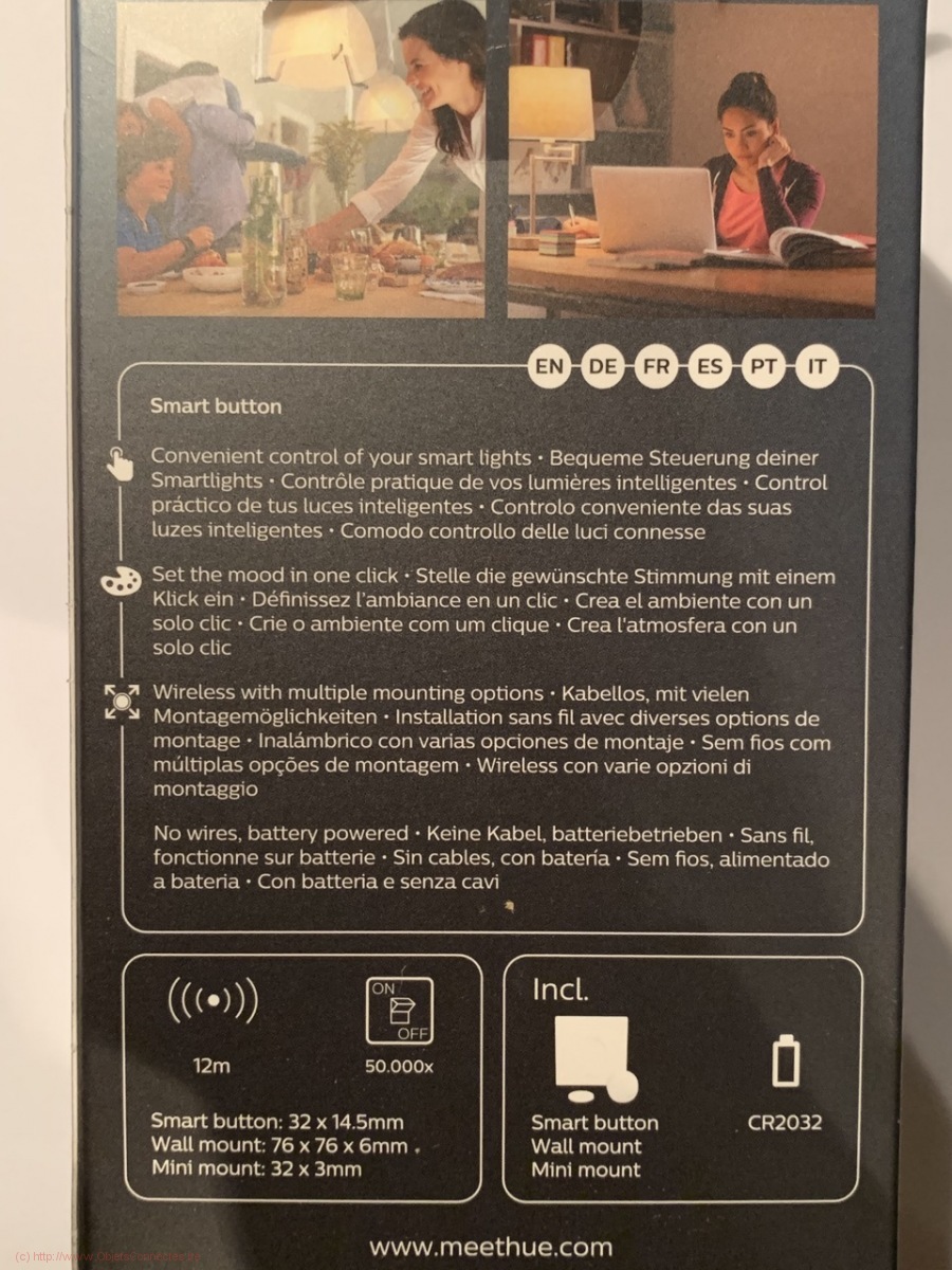 Bouton intelligent Philips Hue - La boîte