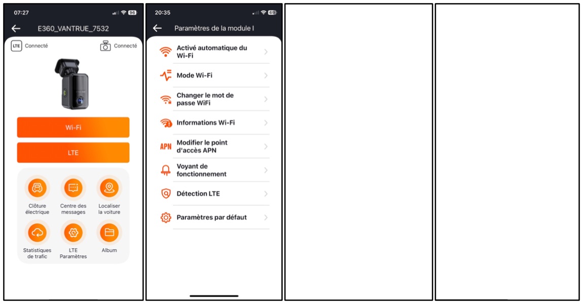 Vantrue LTE 4G - Software 10