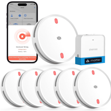 Détecteur d&rsquo;incendie Meross avec hub MSH450 – Matter