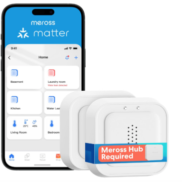 Détecteur d&rsquo;innondation Meross MS405 (avec hub MSH450)